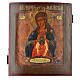 Alte russische Ikone Madonna del Parto 18. Jh. s1