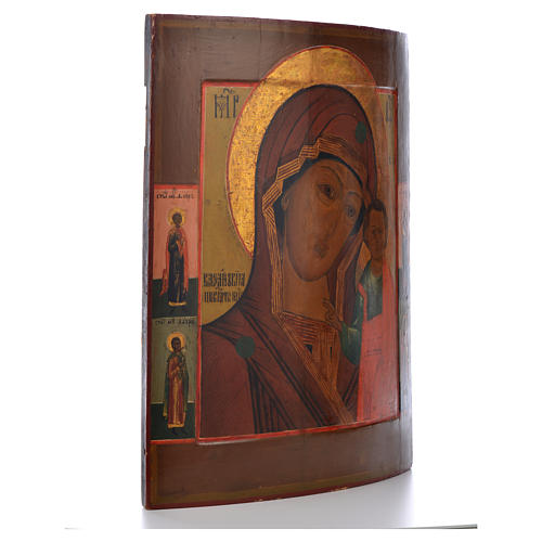 Alte russische Ikone Gottesmutter von Kazan 19. Jh. 2