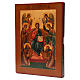 Icona antica russa Pantocratore XIX secolo Restaurata s2