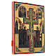 Icona antica russa Crocifissione (Stauroteca) 35x30 cm s3