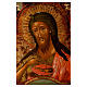 Trittico icona russa antica Deesis (intercessione) 45x35 cm s5