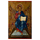 Alte russische Ikone Christus auf dem Thron (König der Könige) 35x30 cm s2