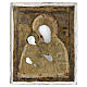 Alte russische Ikone Gottesmutter von Tichwin 35x30 cm s4