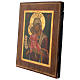 Icona antica russa Madonna Veramente Degna 30x25 cm epoca zarista s3