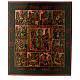 Russian antique icon Twelve Feasts restored 30x40 cm s1
