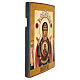 Russian icon restored, Czarist era, Our Lady of the Sign 35x25 cm s3