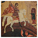 Icona antica russa San Giorgio e il drago XIX secolo 42x34 cm s2