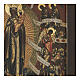 Ícone russo antigo Mãe de Deus Alegria de Todos os Aflitos XIX século 31,3x26,7x3 cm s5
