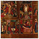 Icona Russa Antica 12 Feste e Resurrezione metà XIX sec 52x45 cm s6
