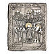 Icona antica russa Riza Pokrov Protezione della Madre di Dio 1870 22x18 cm s3