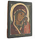 Icône russe ancienne Mère de Dieu de Kazan 30x24 cm XIX siècle s3