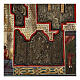 Stauroteca icona antica Russia legno metallo XIX sec 40x30 cm s3