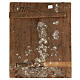 Stauroteca icona antica Russia legno metallo XIX sec 40x30 cm s6