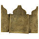 Tríptico de viaje San Nicolás Moscú Bronce Siglo XIX 10x15 cm s5
