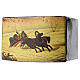 Antique Russian lacquer box, troika in a snowy landscape, 10x15x10 cm s2