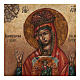 Ícone russo antigo Nossa Senhora e Menino Jesus no cálice, século XIX, Rússia, 33,5x27,5 cm s2