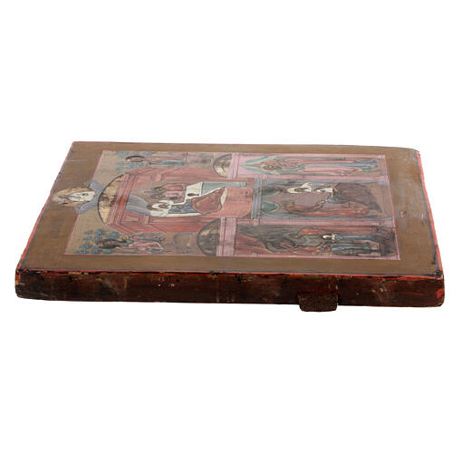 Icono antiguo Nacimiento de María Rusia principios  siglo XIX 5