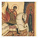 Icône ancienne Saint Georges bat le Dragon Russie XVIII siècle s3