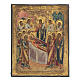 Antique Russian icon, Dormition of the Virgin Mary, mid-19th century s1