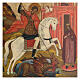 Saint George and the Dragon, antique Russian icon, 19th century s2