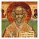 Ancient icon Saint Nicholas of Myra Russia mid 19th century s2