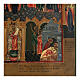 Icona russa antica Protezione della Madre di Dio Pokrov XIX sec s4
