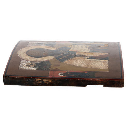 Russian icon Saint Nicholas of Bari ancient XVIII century 4