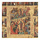 Ícone antigo russo Dezesseis Grandes Festas, século XVIII-XIX, 35x30 cm s2