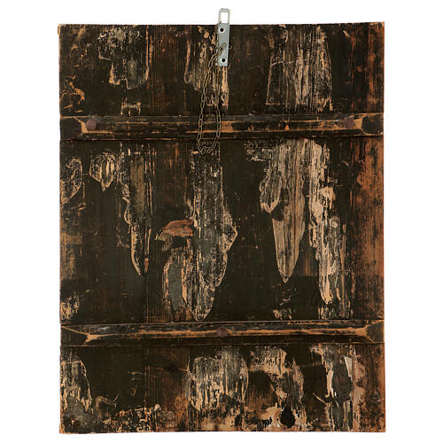 Alte ukrainische Ikone „Madonna mit dem Apfel“ – 71 × 57 cm, handgemalt, Blattgold 5