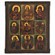 Ícone antigo Rússia do Norte nove imagens segunda metade do século XIX, 37x35 cm s1