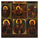 Ícone antigo Rússia do Norte nove imagens segunda metade do século XIX, 37x35 cm s3