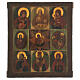 Ancient icon 9 subjects Northern Russia second half of the 19th century 37x35 cm s1
