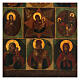 Ancient icon 9 subjects Northern Russia second half of the 19th century 37x35 cm s3