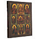 Ancient icon 9 subjects Northern Russia second half of the 19th century 37x35 cm s4