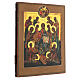 Icona antica russa 'Deesis estesa' Russia fine XIX sec 32x27 cm s4