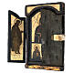 Adoration of the Mother of God Hodegetria, ancient folding triptych, Balkans, 18th century s6