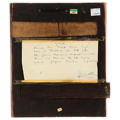 Russische Ikone – Gottesmutter „Freude aller Leidenden“, 30 × 25 cm, 19 Jh 6
