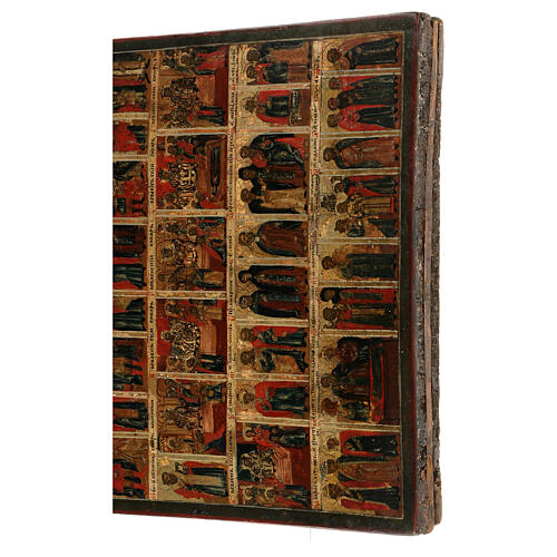 Russian icon, Menology of October, painted in the 18th c., 13.5x11.5 in 7