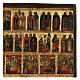 Icona Menologio di ottobre Russia dipinta XVIII sec. 35x30 cm s4