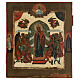 Ícone Alegria de Todos os Aflitos pintado no início do século XIX Rússia 35x30 cm s1