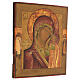 Icône Vierge de Kazan Russie peinte 1ère moitié XIXe siècle 35x30 cm s3