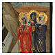 Icona Greca antica Donne Mirofore XVIII sec 50x35 cm s2