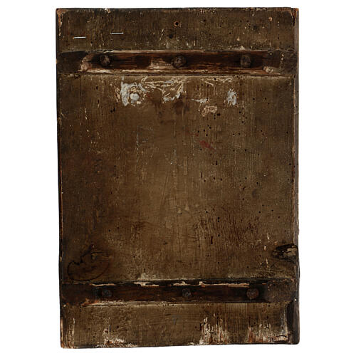 Alte griechische Ikone „Gottesmutter – Unvergängliche Blume“, 18 Jh, 30 × 20 cm 4