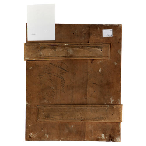 Icona Russa antica Cristo Pantocratore XIX sec 30x25 cm 5
