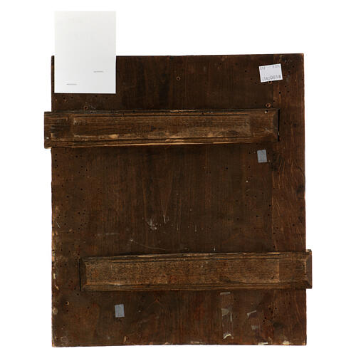 Alte russische Ikone „Alttestamentliche Dreifaltigkeit“, 19 Jh, 35 × 30 cm 5