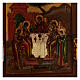 Icono ruso antiguo Trinidad del Antiguo Testamento siglo XIX 35x30 cm s2