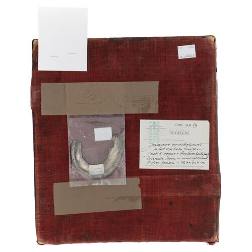 Icône russe ancienne Saint Jean Évangéliste avec basma XVIIe siècle 30x25 cm 7
