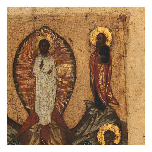 Transfiguration on the Mount Tabor, antique Russian icon, 17th century, 14x12 in 4