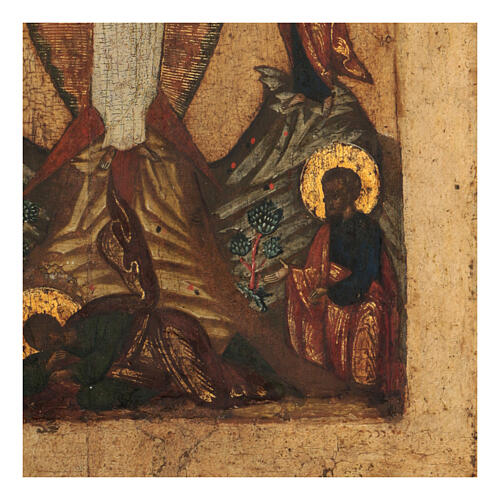 Trasfigurazione Monte Tabor icona russa antica XVII sec 35x30 cm 5