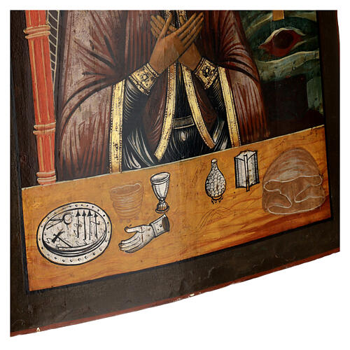 Alte russische Ikone „Gottesmutter von Akhtyrka“, 18–19 Jh, 51 × 39 cm 9